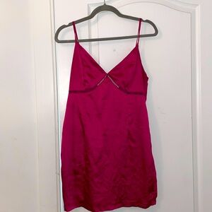 Blue Blush Dark Mauve Mini Dress Slim Fit Size L